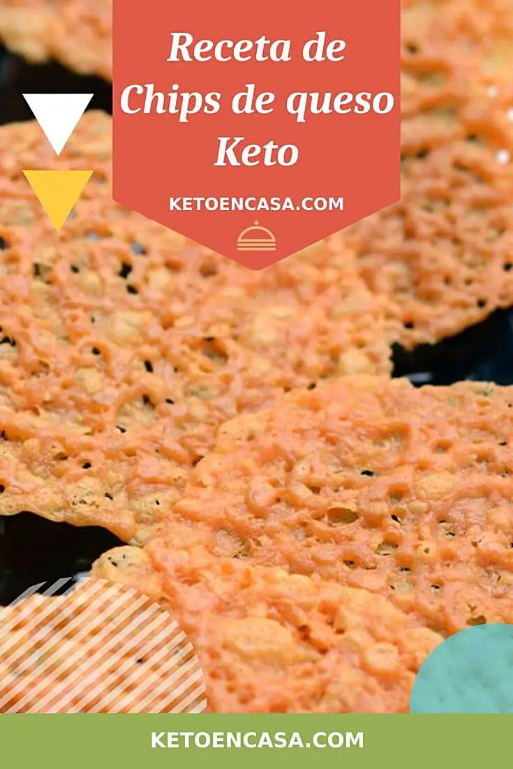 Receta de Chips de queso Keto pin