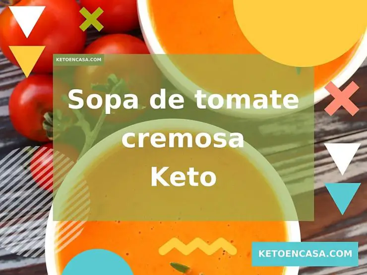 Sopa de tomate cremosa Keto feature