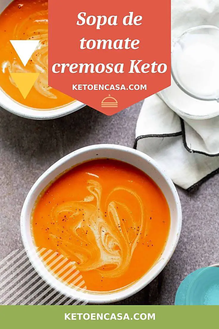 Sopa de tomate cremosa Keto pin