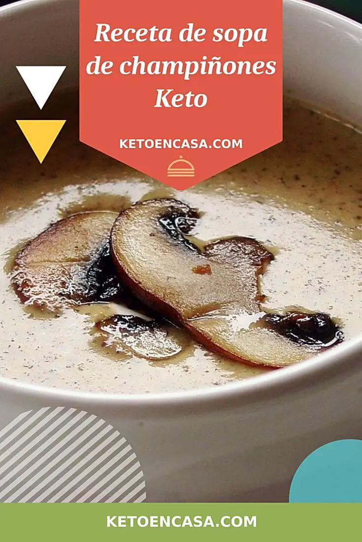 Receta de sopa de champiñones Keto pin
