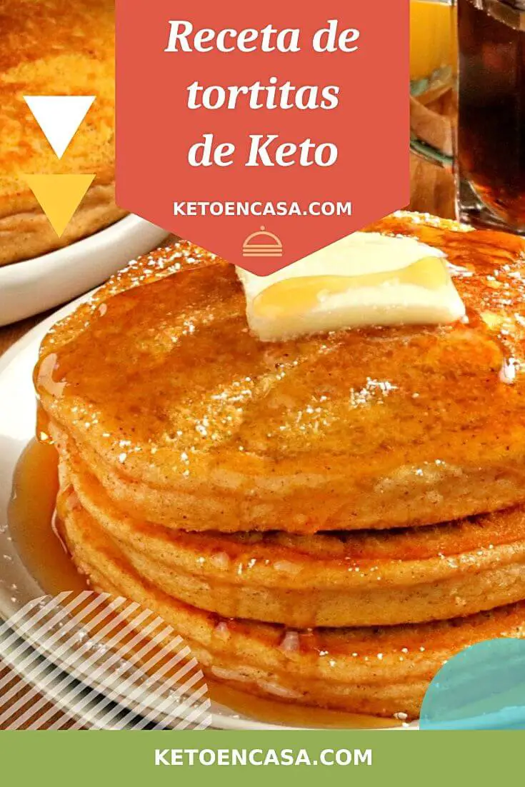 Receta de tortitas de Keto pin