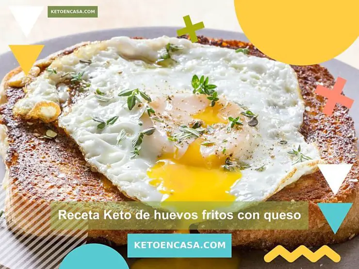 Receta Keto de huevos fritos con queso principal