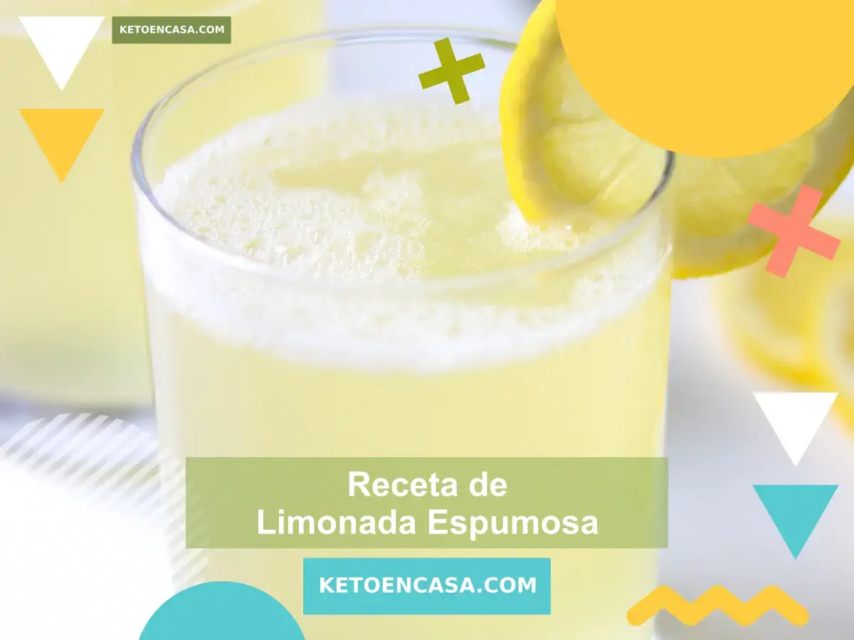 Receta casera de limonada espumosa - Bajo en carbohidratos y sin azúcar